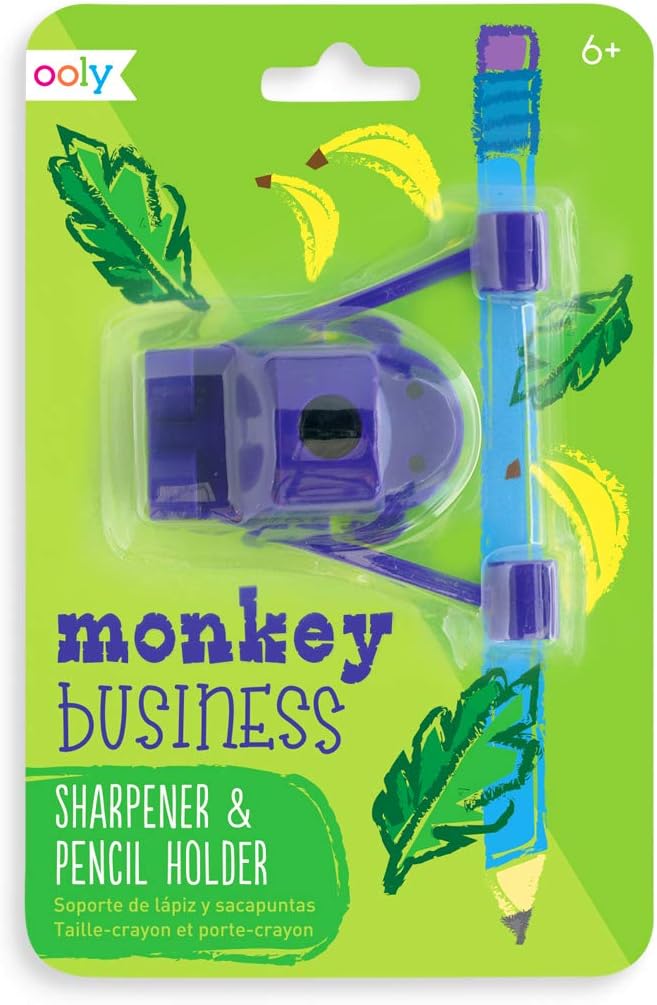Ooly Pencil Sharpener and Holder - Monkey Business