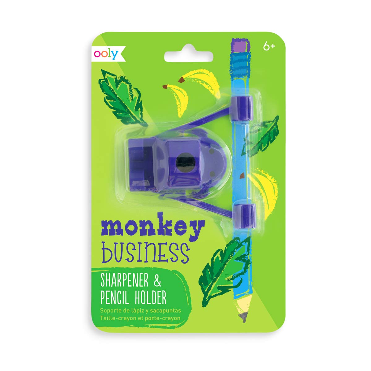 Ooly Pencil Sharpener and Holder - Monkey Business