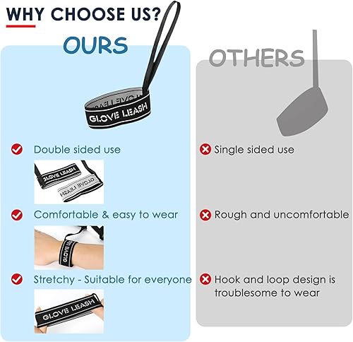 Miniatura 10 de Correa de seguridad para guantes deportivos, guantes de esquí, correa elástica para muñeca, accesorios perfectos de montañismo y esquí para colgar