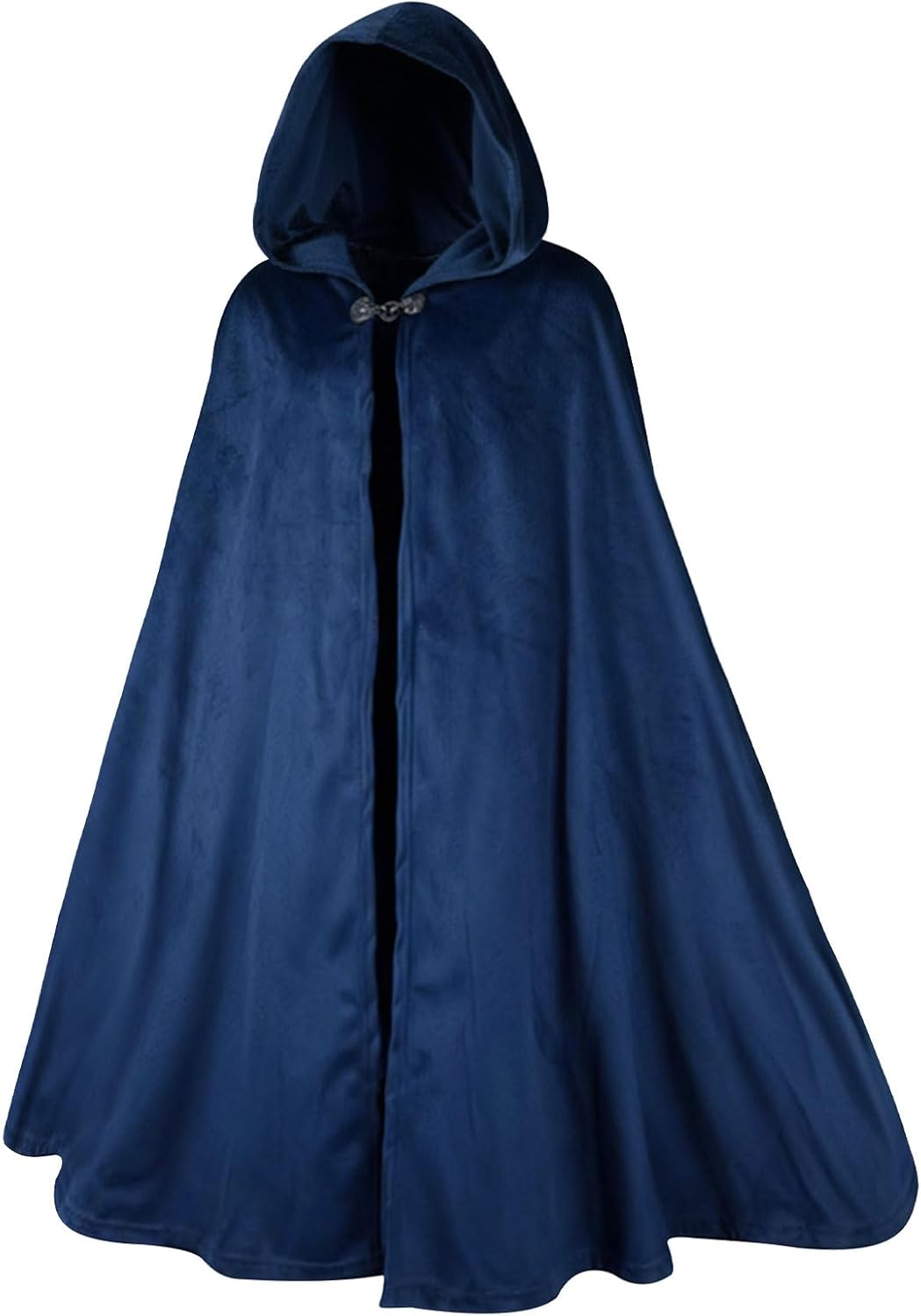 Medieval Cloak with Hood Men Women,Renaissance Hooded Cape for Hobbit Halloween Costume Cosplay Wizard Witch Cloak - Image 2