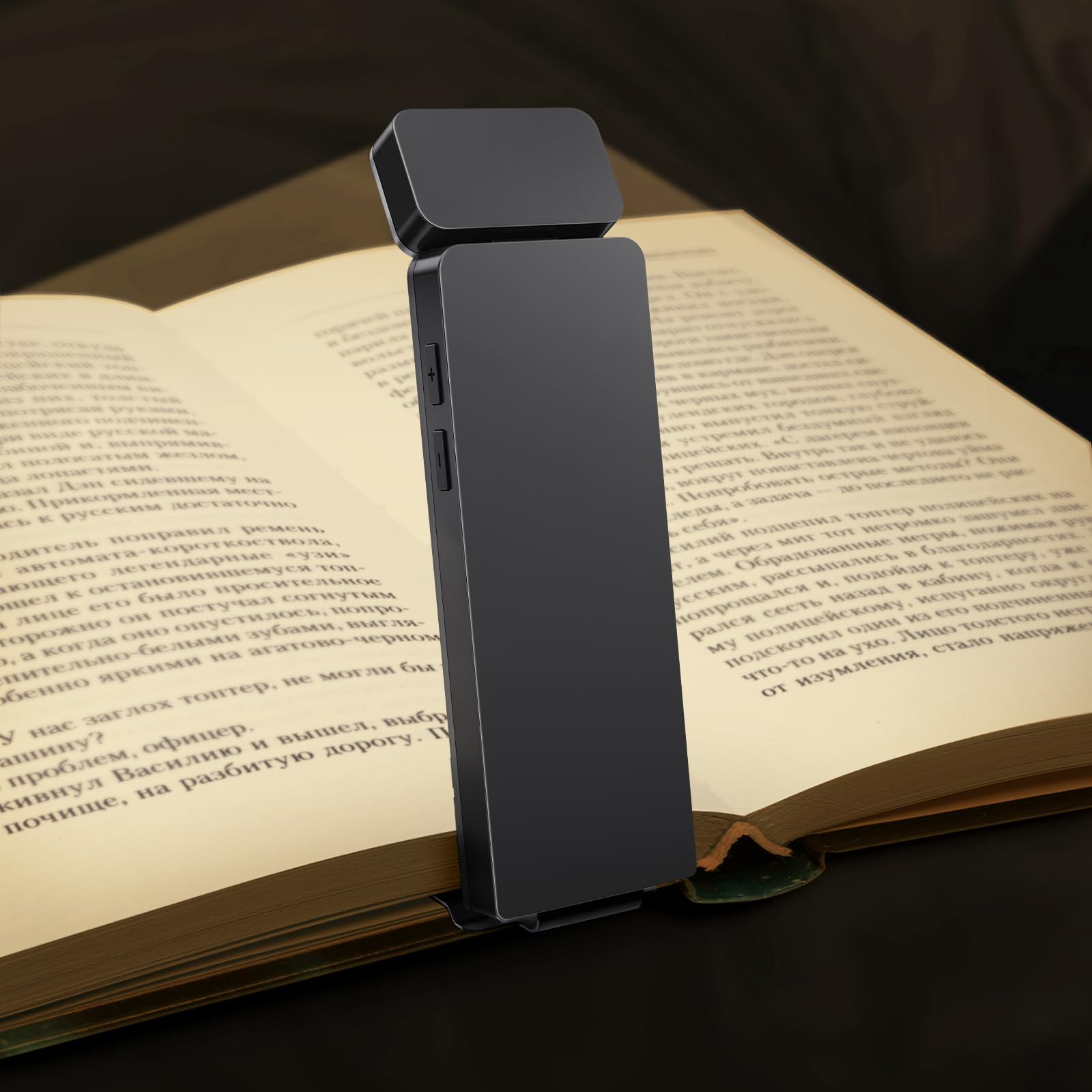 Leselicht, Buchlicht zum Lesen im Bett, über USB wiederaufladbar, LED-Leselicht, Clip-on LED-Leselampe mit 3 bernsteinfarbenen Farben und 5 Helligkeiten, dimmbar, für Buchliebhaber, Kinder
