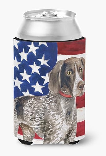 Miniatura 8 de Caroline's Treasures BB9641TBC Alemán de Pelo Corto Pointer Patriótico Tall Boy Hugger Can Cooler Sleeve Hugger - Funda lavable a máquina para