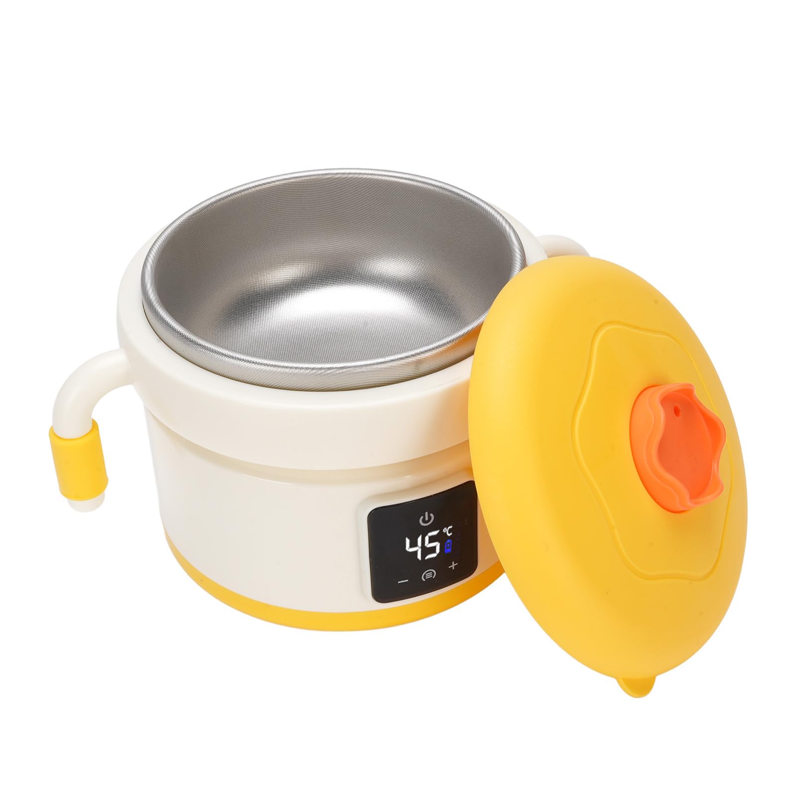 Topiky Ciotola Scaldavivande Intelligente per Bambini Piccoli – Ciotola Termica Riscaldata con Batteria Ricaricabile da 4500 MAh, Alimentata Tramite USB, Scaldavivande Portatile in Acciaio