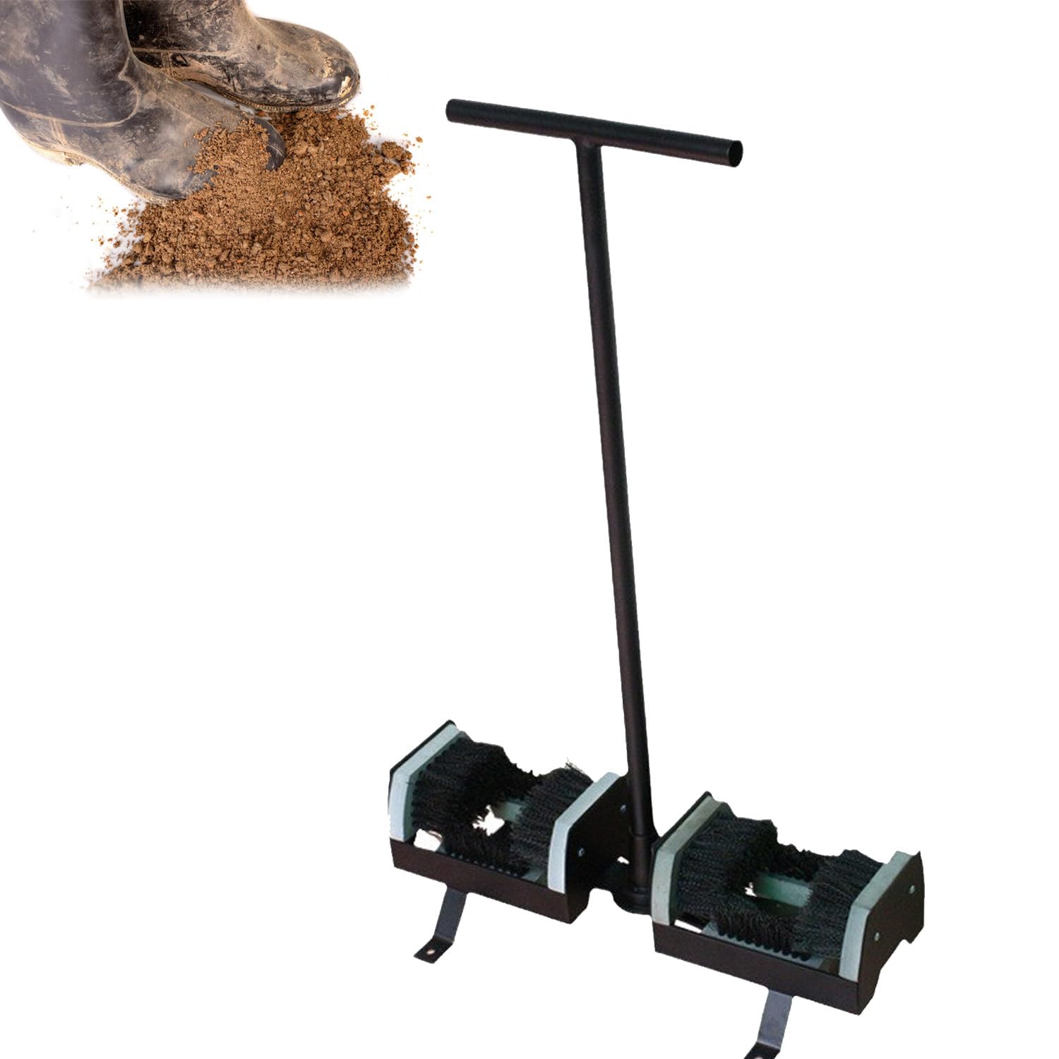 Brosse Nettoyage Grattoir Chaussures Extérieur,Outil Nettoyage Chaussures,Brosse Grattoir Chaussures,Brosse Nettoyage Bottes,Outil Portatif Nettoyage Tapis épurateur Po