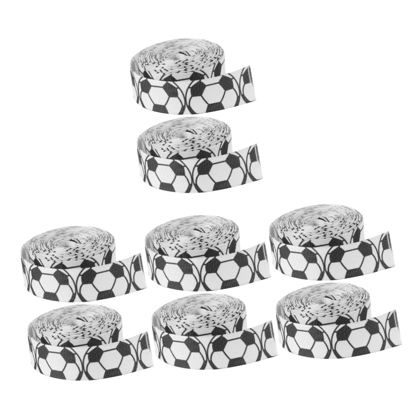 Ruban de football en satin pratique pour décorations de fêtes et loisirs créatifs