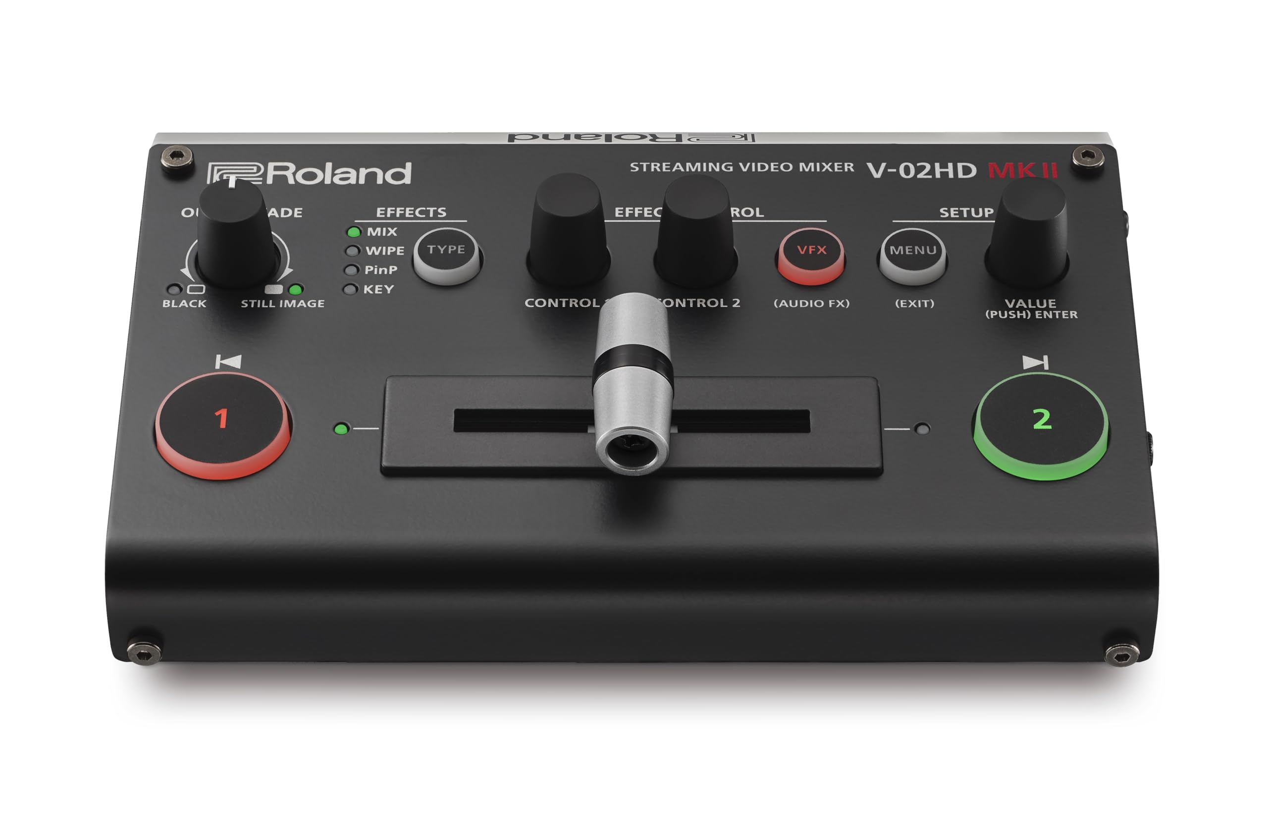 Roland V-02HD MK II – Streaming Video Mixer – La Soluzione Più Semplice al Mondo per il Livestreaming con Due Videocamere. Ideale per Didattica Online, Gamer