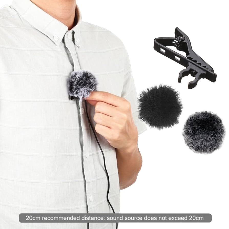 10 Bonnettes Microphone En Peluche - Anti-vent Pour Micro-cravate - Couleurs Assorties