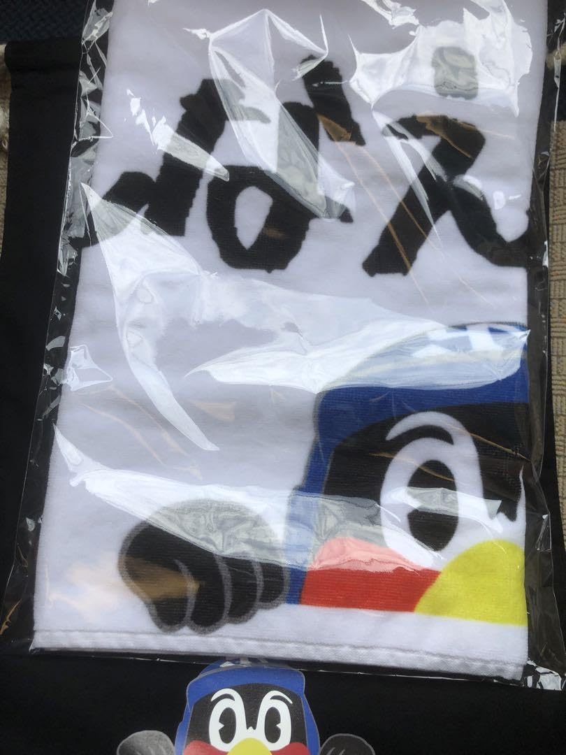 Amazon.co.jp: つばの日 つば九郎巾着付きフェイスタオル みんなえみ