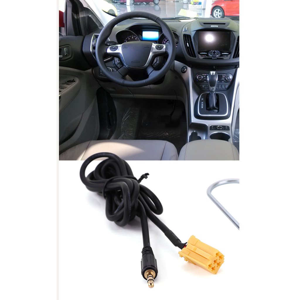 Mini-ISO Connection Radio Navigation Units 3.5 AUX Adapter 1M Data Cables| Motors |Parts & Accessories |Adaptors|1 x AUX in Cable2 x Accessory|Accessories, Organizer, Storage, Holder, Rack, Stand,-image-17