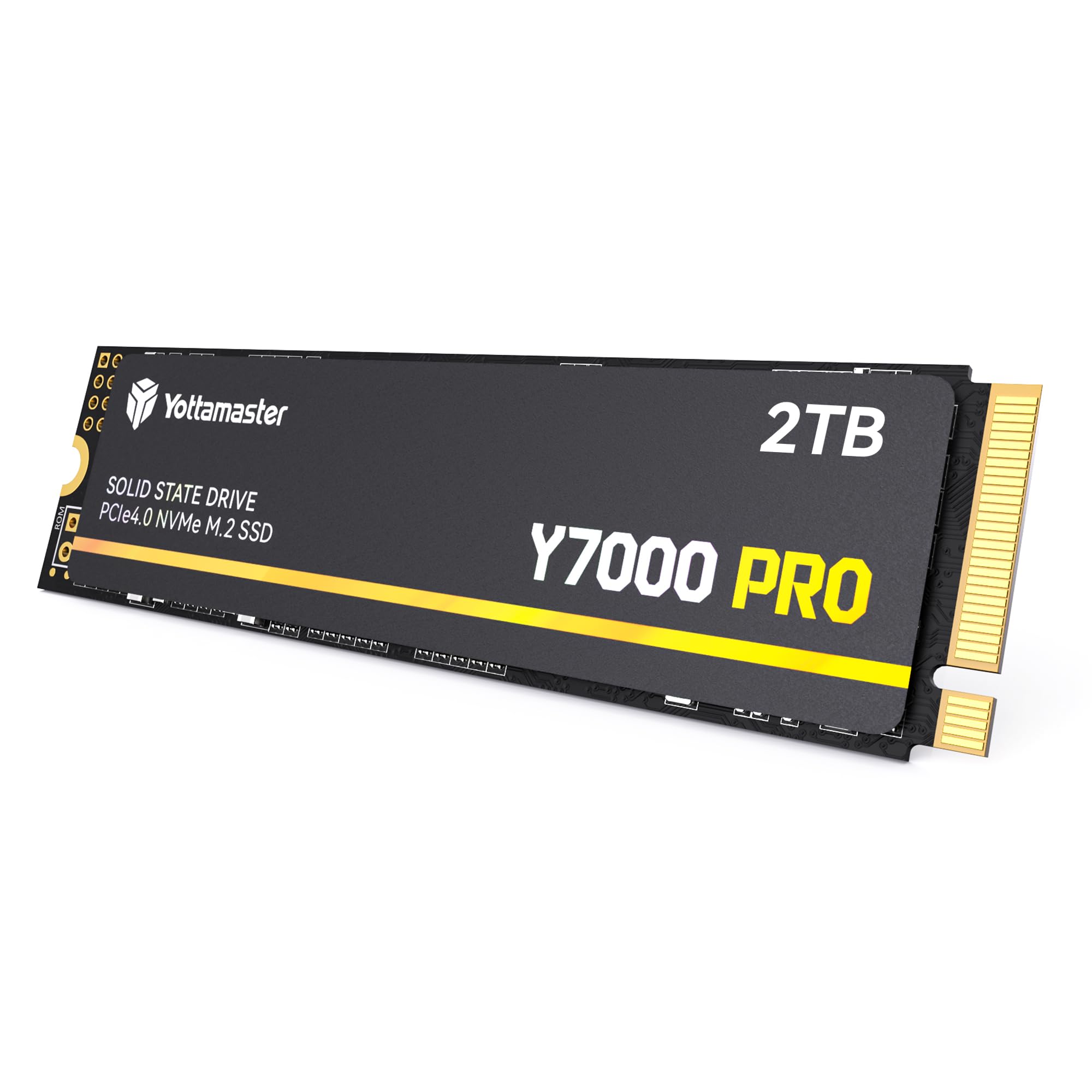 Yottamaster Y7000Pro 2TB SSD M.2 PCIe 4.0, Up to 7000MB/s, M.2 2280 NVMe Internal Solid State Drive with 3D QLC NAND Flash, Upgrade Storage for PS5, PC Computer, Laptop, Gaming