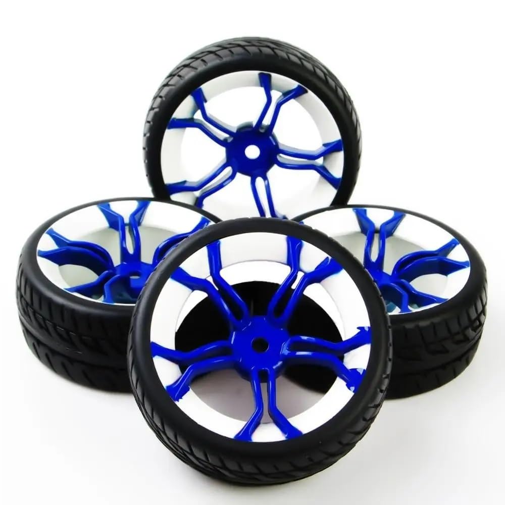 Cerchioni in gomma RC da 4 pezzi Ruote compatibili con modelli da corsa su strada Scala 1:10 PP0150 MPNWB 12mm esagonale