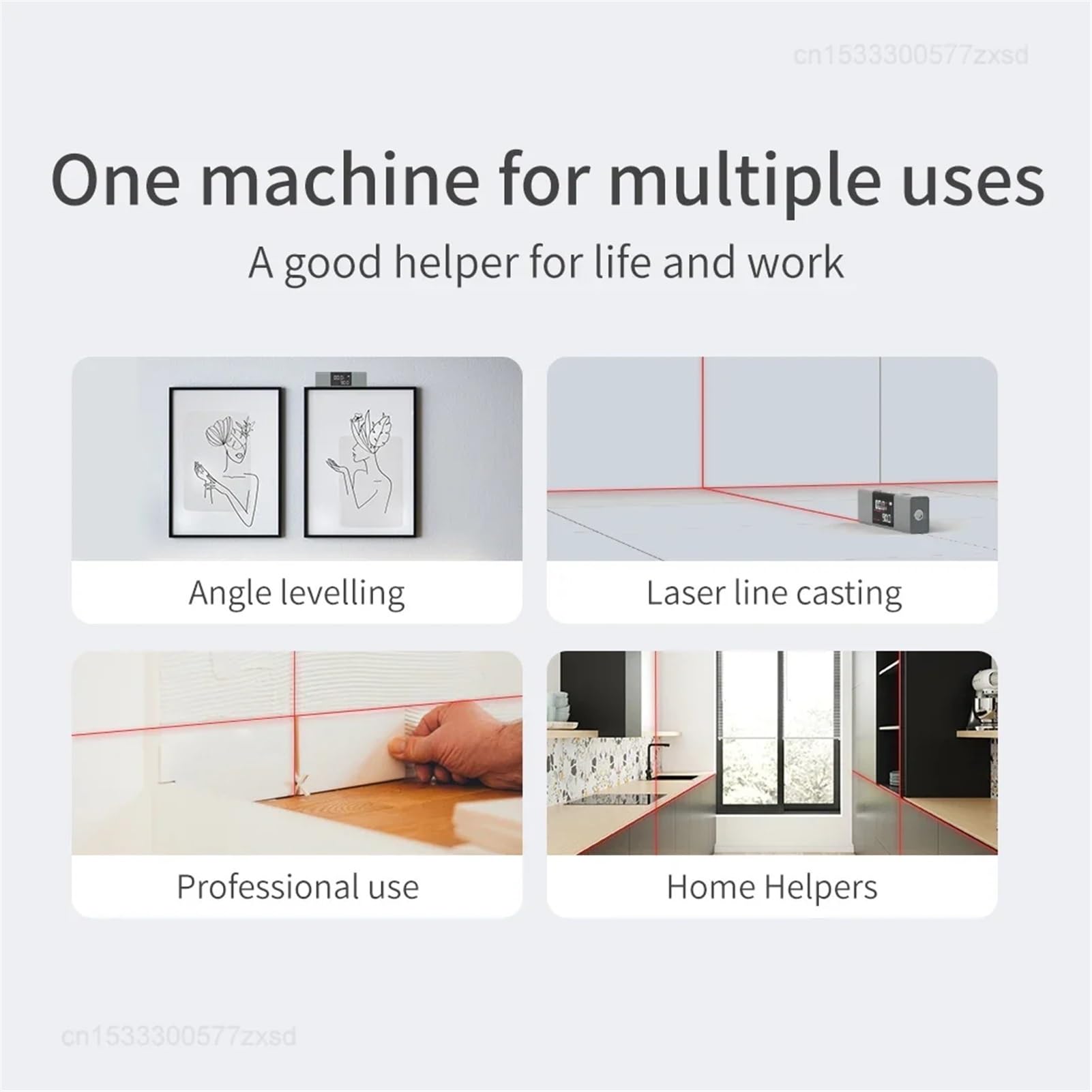 LI1 rapporteur Laser inclinomètre numérique mesure d'angle règle de niveau Laser 2 en 1 mesure Laser de charge type-c(Add Bracket)