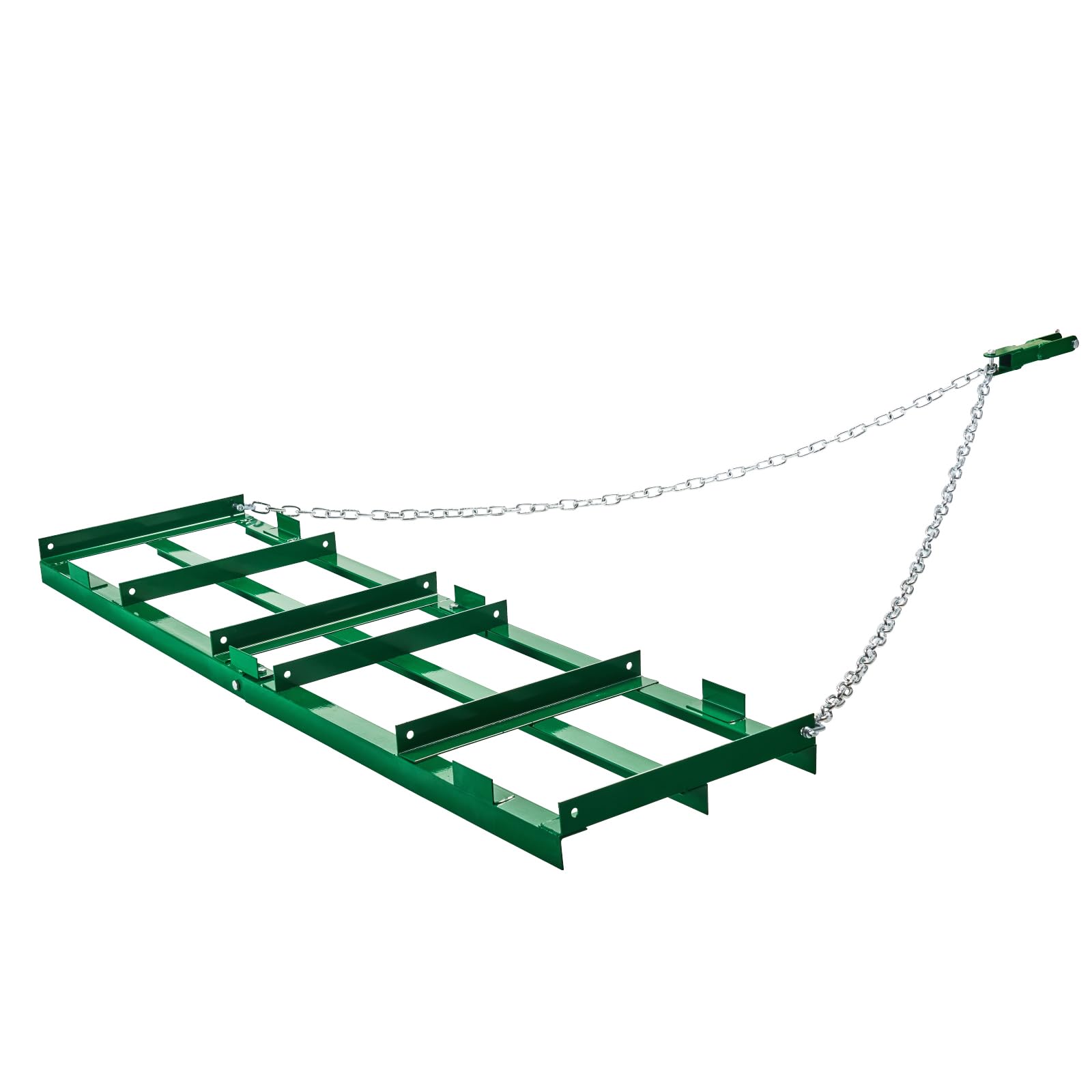 VEVOR Erpice Trainato per Impieghi Gravosi con Barre Regolabili e Catena 1830 mm, per Vialetti per ATV, UTV, Trattore, Tosaerba Trainato Dietro Strumento di Livellamento del Prato Cortile
