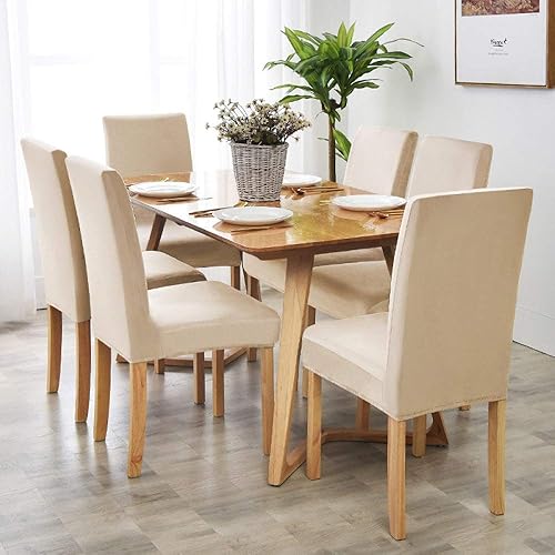 Miniatura 6 de 1246 piezas de terciopelo para silla de comedor, funda elástica de elastano para silla de comedor, funda de asiento para boda, hotel, banquete, 5,