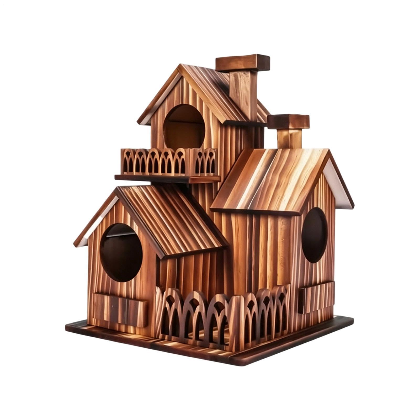 Abri pour mésange et nid de jardin en bois, cadeau idéal pour ornithologues