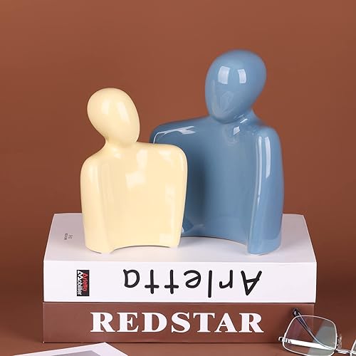 Miniatura 5 de Esculturas de pareja para decoración del hogar, estatua abstracta para decoración de estantes, decoración de oficina, decoración de mesa para sala