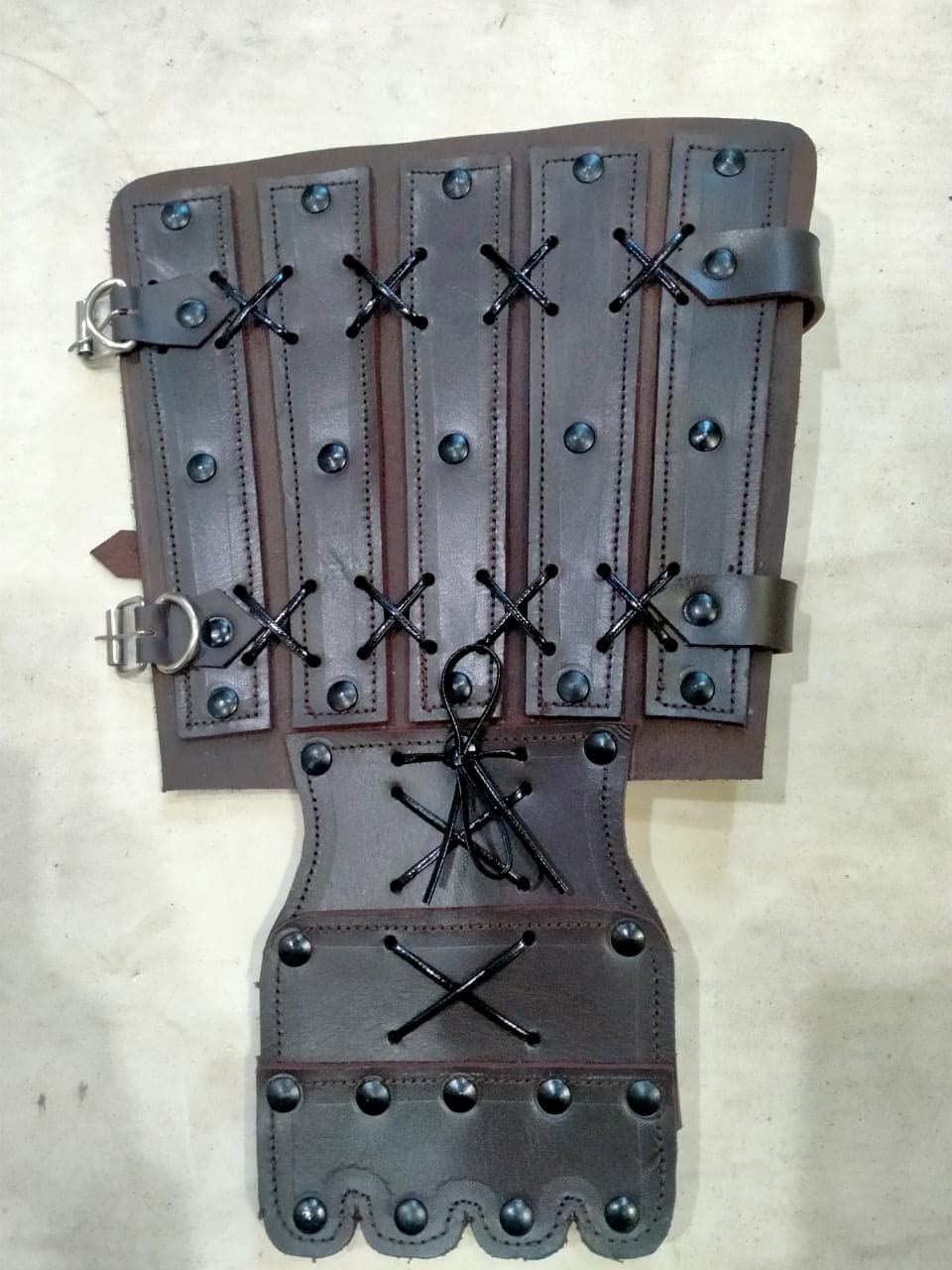 brown samurai armor Arms guard Leather arm guard
