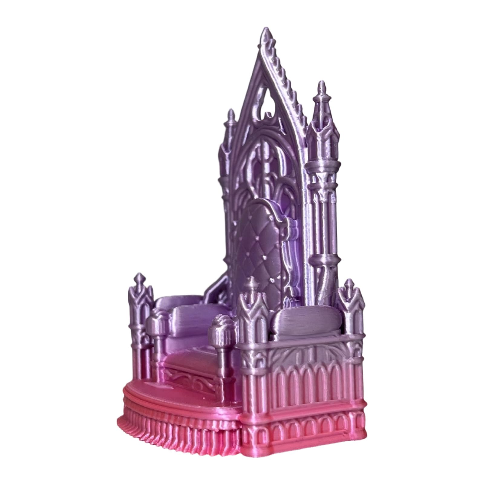 ljhnba 3D Printed Small Throne Offices Decoration 11cm in Height Decorative Figurine Dark Miniature