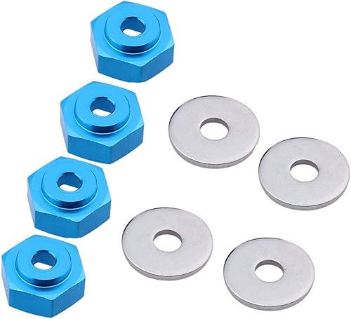 Miniatura 2 de ShareGoo - Adaptador hexagonal de metal de 0.472 in a 0.669 in compatible con neumáticos Tamiya Axial RC4WD Traxxas HPI Himoto HSP Losi Kyosho RC