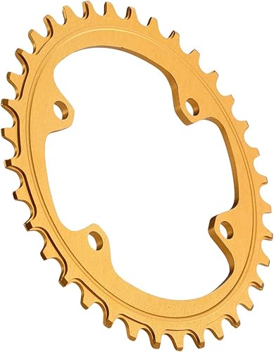 Miniatura 9 de Cadena estrecha y ancha 96BCD de velocidad única 32T 34T 36T 38T redonda para Shimano M6000 M7000 M8000 M9000 Negro