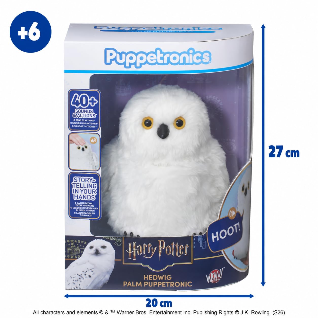 Bizak Harry Potter Hedwig Palm Puppetronic interattiva +6 anni (64081234)