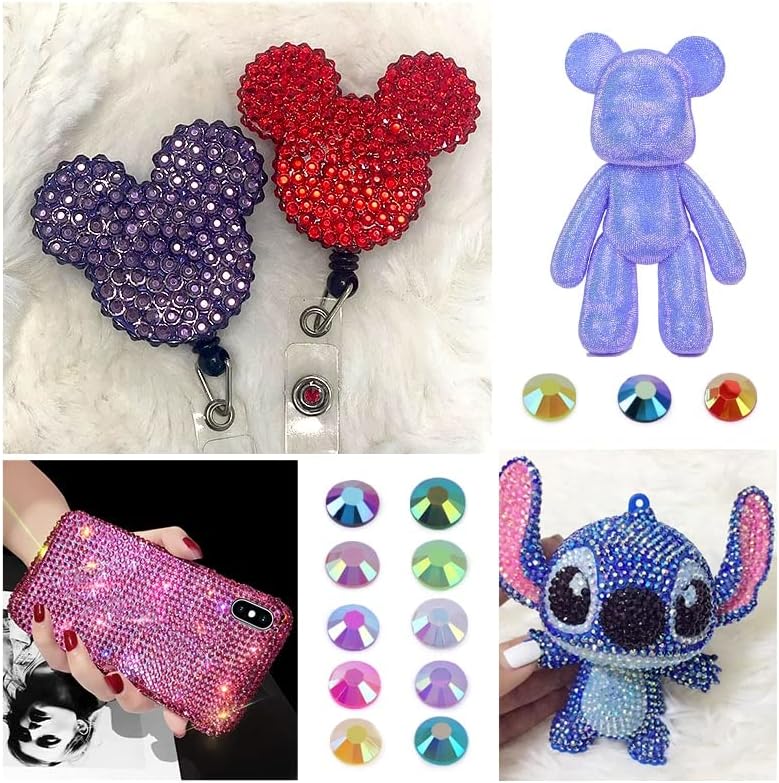 2-5Mm Resin Rhinestones Glitters Nail Gems Flatback Rhinestones Glue On Crystals for Decoration