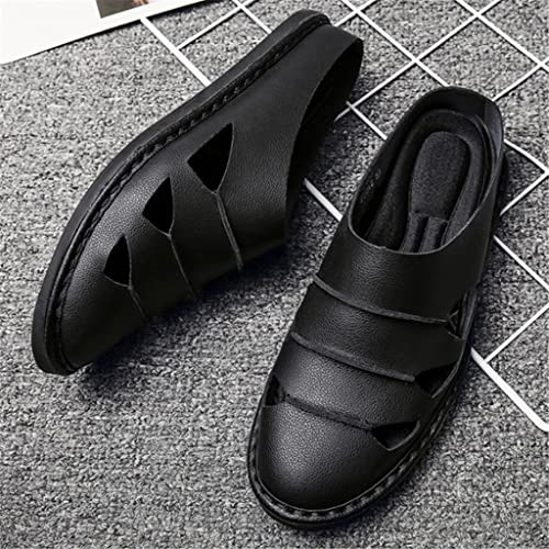 Microfiber Leather Casual Slip on Fashion Half Shoes for Men Breathable Mens Slip-ons(5code)2
