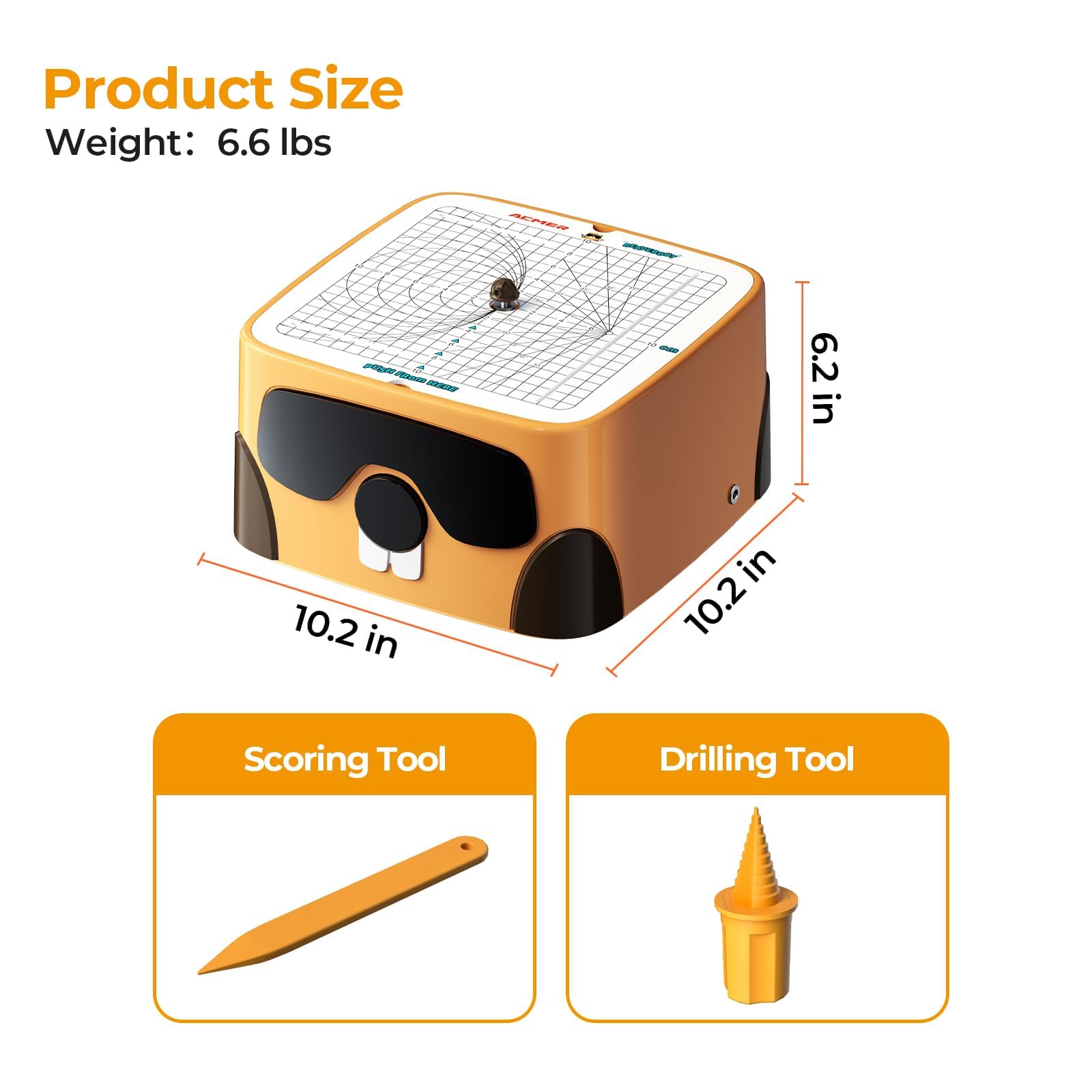 BEAVERBOT Taglierina per cartone per bambini, kit di strumenti di costruzione fai da te sicuro, giocattolo educativo STEM per bambini, strumento per lavoretti di carta senza lama
