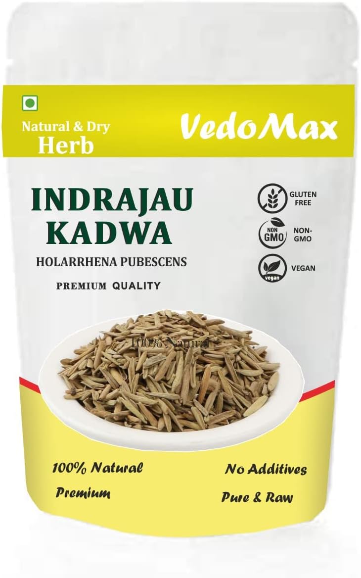 VedoMax Indrajau Kadwa | Inderjo Kadwa | iHolarrhena PubescensInderjo | Indrajav | Indrajao | - 200 gm