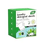 Soulink Laundry Detergent Sheets Unscented 240 LoadsEco Friendly Detergent Sheets for Travel & Home - No Plastic Jug Liquidless Soap Strips, Plant-based, Hypoallergenic. Safe for Sensitive Skin