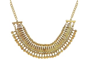 Vintage Engraved Coin Bib Statement Necklace Clavicle Necklace