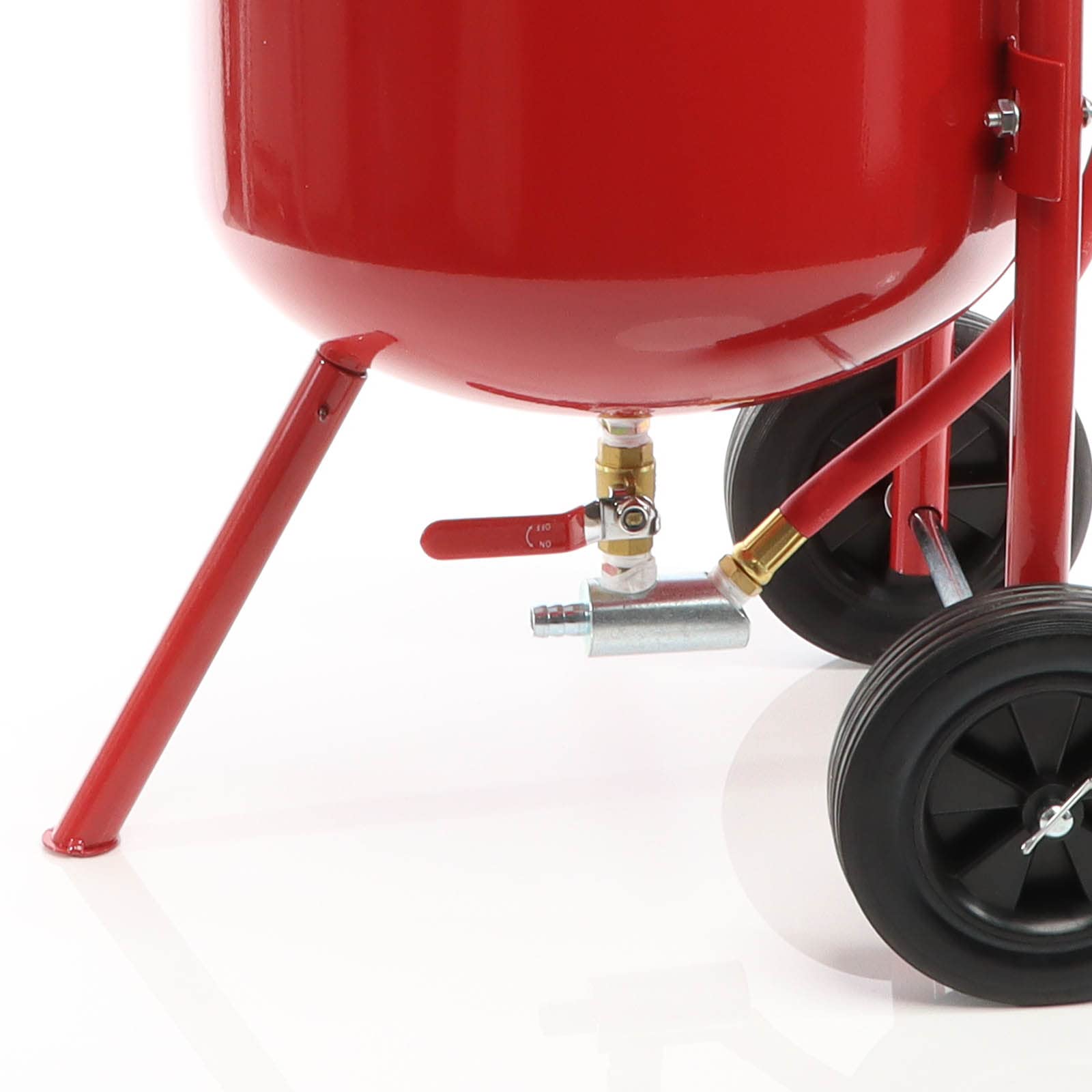 XPOtool Mobiles Sandstrahlgerät 38 L, Druckluft Sandstrahler mit Zubehör, zum Rost Entfernen und Farbe Entfernen, Sandstrahlanlage Strahlgerät