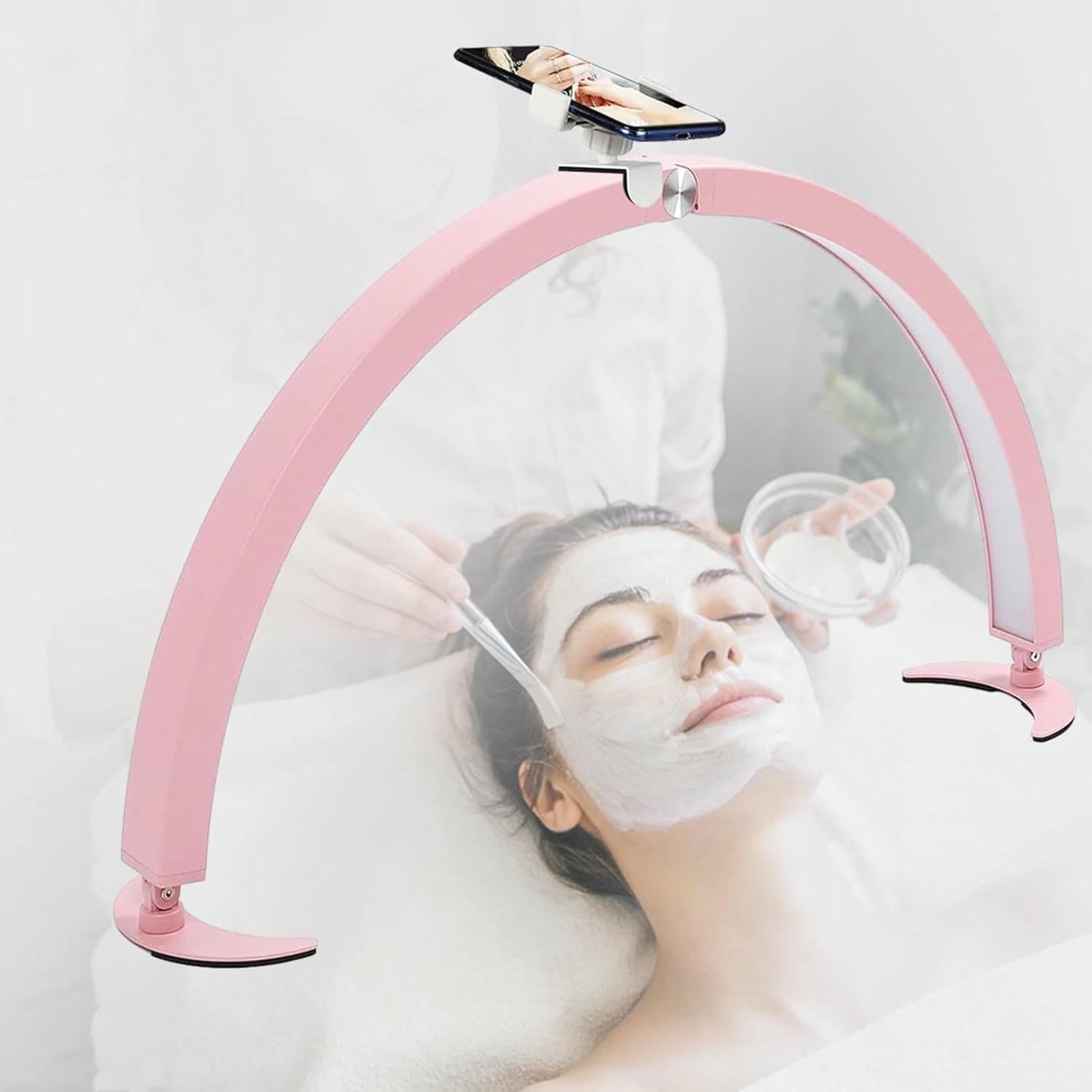 Lampe Demi-Lune pour Bureau à Ongles pour Éviter la Fatigue Visuelle en Manucure