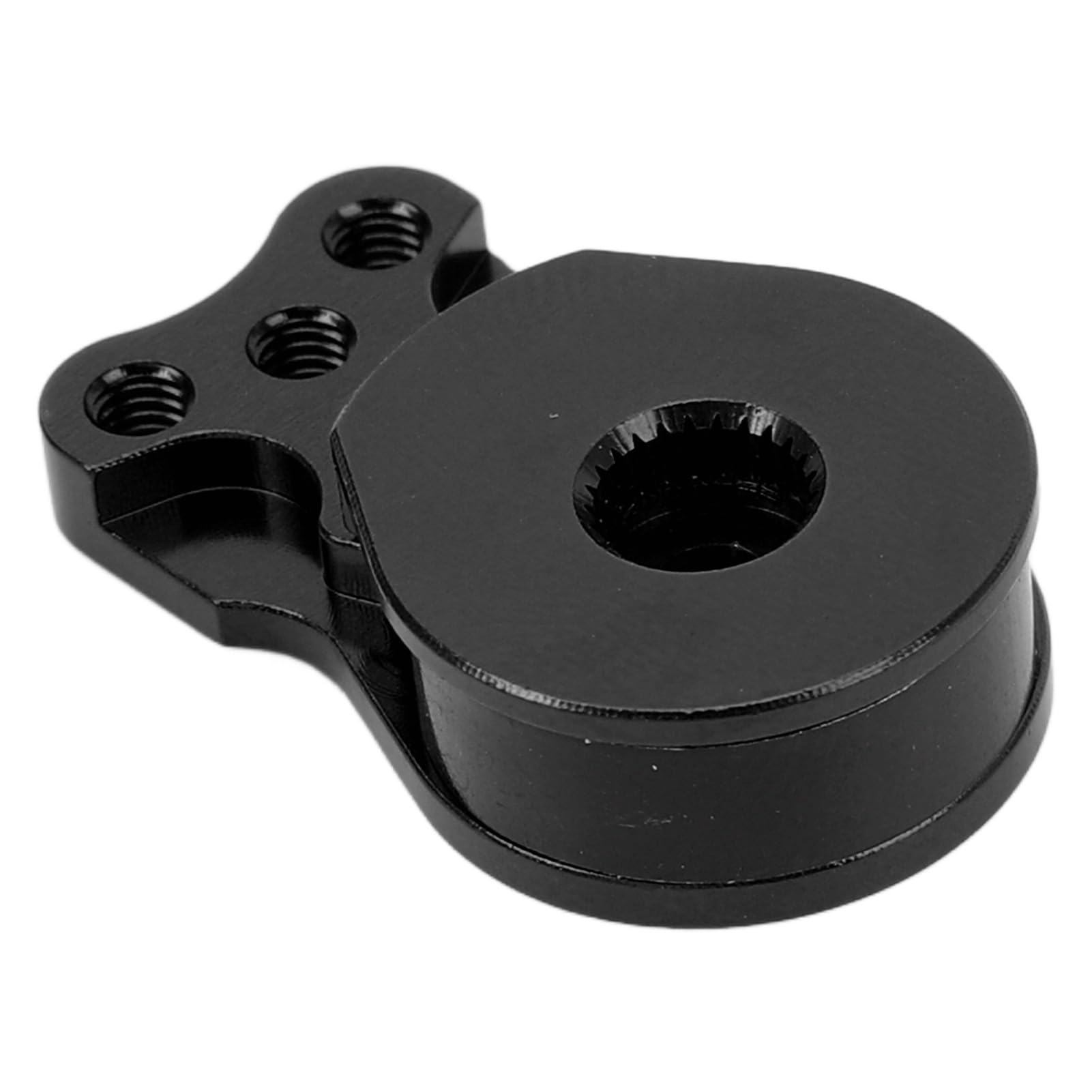 RC Servo Saver, Lekki, Uniwersalny Serwomechanizm ze Stopu Aluminium o Wysokiej Dokładności 25T z zamienną osłoną Przekładni do Samochodu RC 1/10 (BLACK)