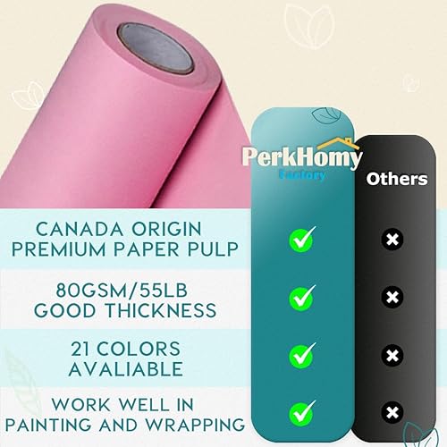 Vista 27 de PerkHomy - Rollo de papel kraft negro de 36 x 1.440 pulgadas (120 pies) para tablón de anuncios, papel artístico, cubierta de mesa, manualidades