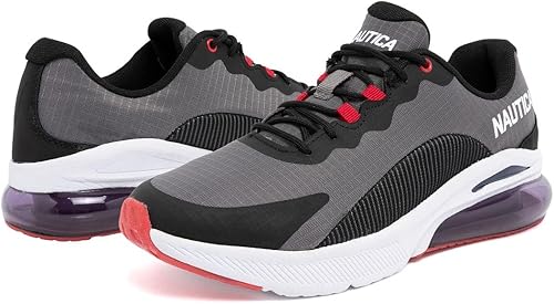 Miniatura 6 de Nautica Tenis deportivos para hombre Air Cushion con cordones Calzado deportivo ligero y cómodo para uso diario y entrenamiento de fitness