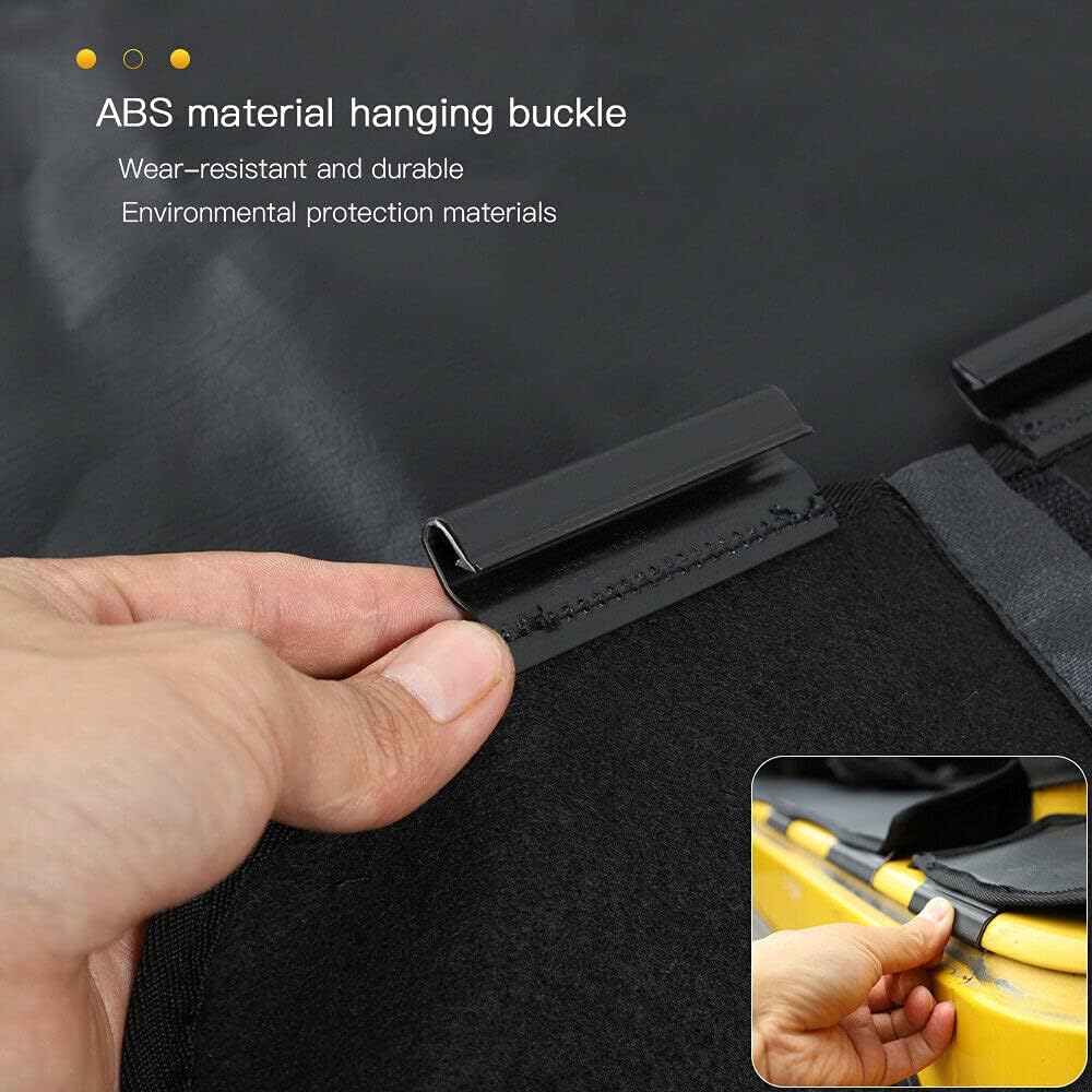 Trunk Leather Cargo Mat Cover for 1997-2006 Jeep Wrangler TJ Seat Barriers Isolation Cover