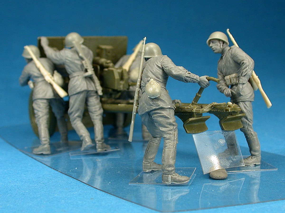 Amazon.co.jp: ミニアート 1/35 ZIS-3砲・ソビエト砲兵5体入り 大砲