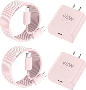Phone 17 16 Pro Max Charger Fast Charging, 45W USB C Phone 17 16 Super Fast Charger Block with 10ft Long Type C Charging Cable Cord for i.Phone 17 Pro Max/17 Pro/17 Air/17/16/16Pro/16 ProMax /15/S25