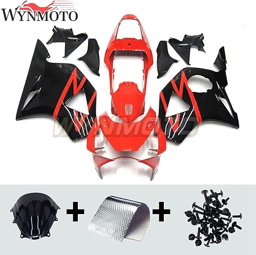 Miniatura 2 de WYNMOTO Carrocería de plástico brillante negro rojo carenados kit apto para Honda 2002 2003 CBR900RR 954 CBR 900 RR ABS Molde de inyección