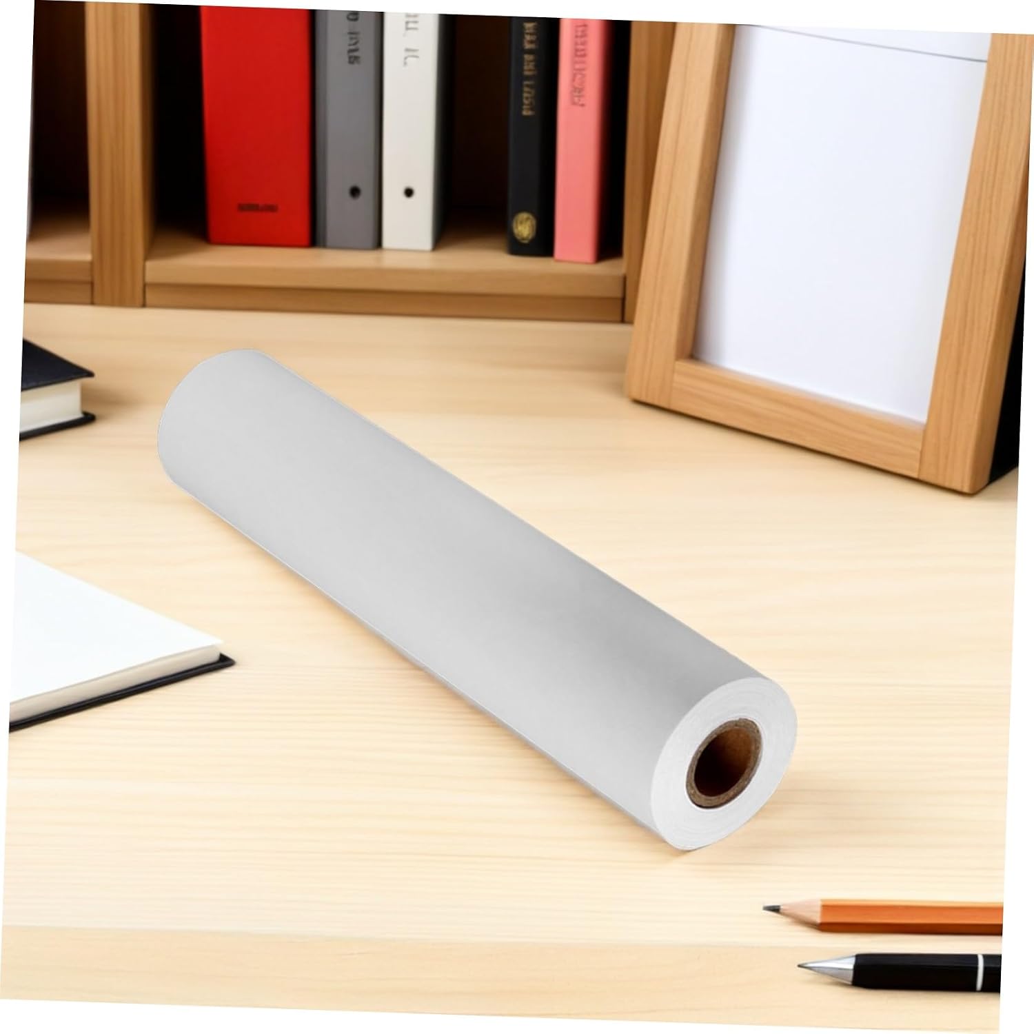 GALPADA White Drawing Paper Roll for and Adults, Blank Sketch and Painting Paper, Large Watercolor Art Roll Suitable for Craft, Drawing, and Classroom Use