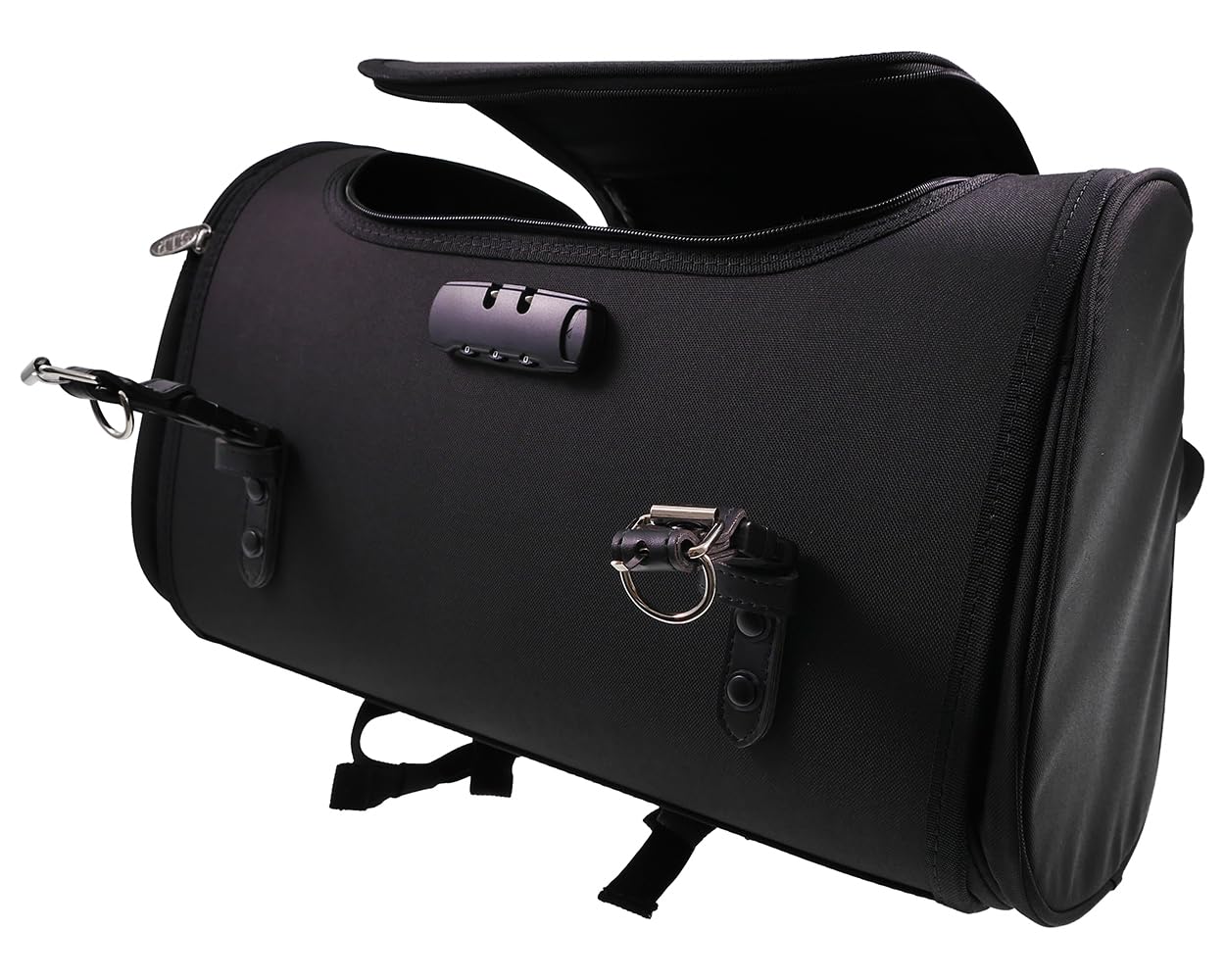 SIP Motorrad Gepäckträgertasche Classic für Vespa, Vintage Look, Nylon wasserabweisend, großes Hauptfach für Helm und Einkäufe, Zahlenschloss, inkl Regenhülle, Montage mit Gurten
