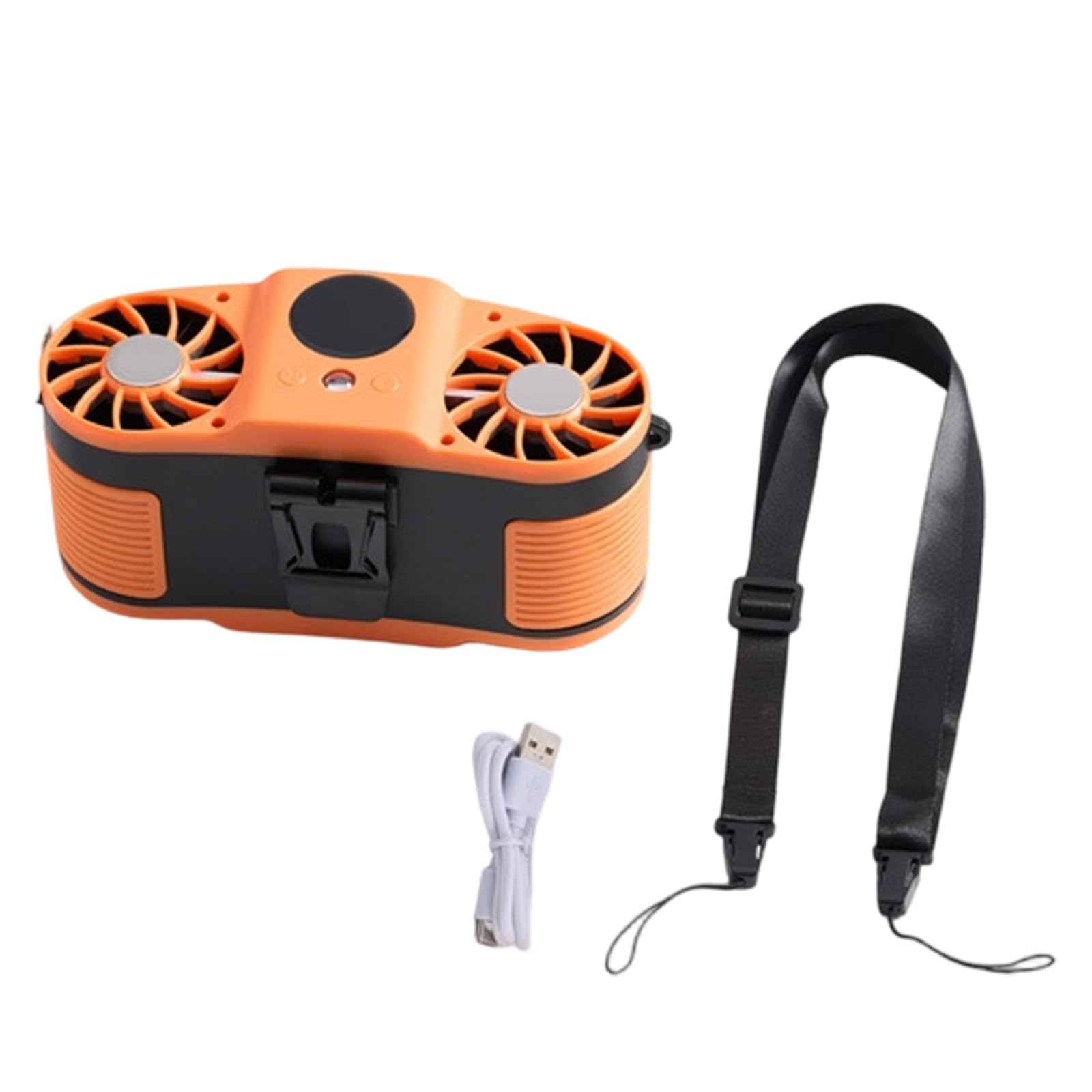 Uqezagpa Portable Waist Fan Wearable Fan Desk Portable Waist Clip Rechargeable for Outdoor Camping Traveling Adjustable Speed Clip
