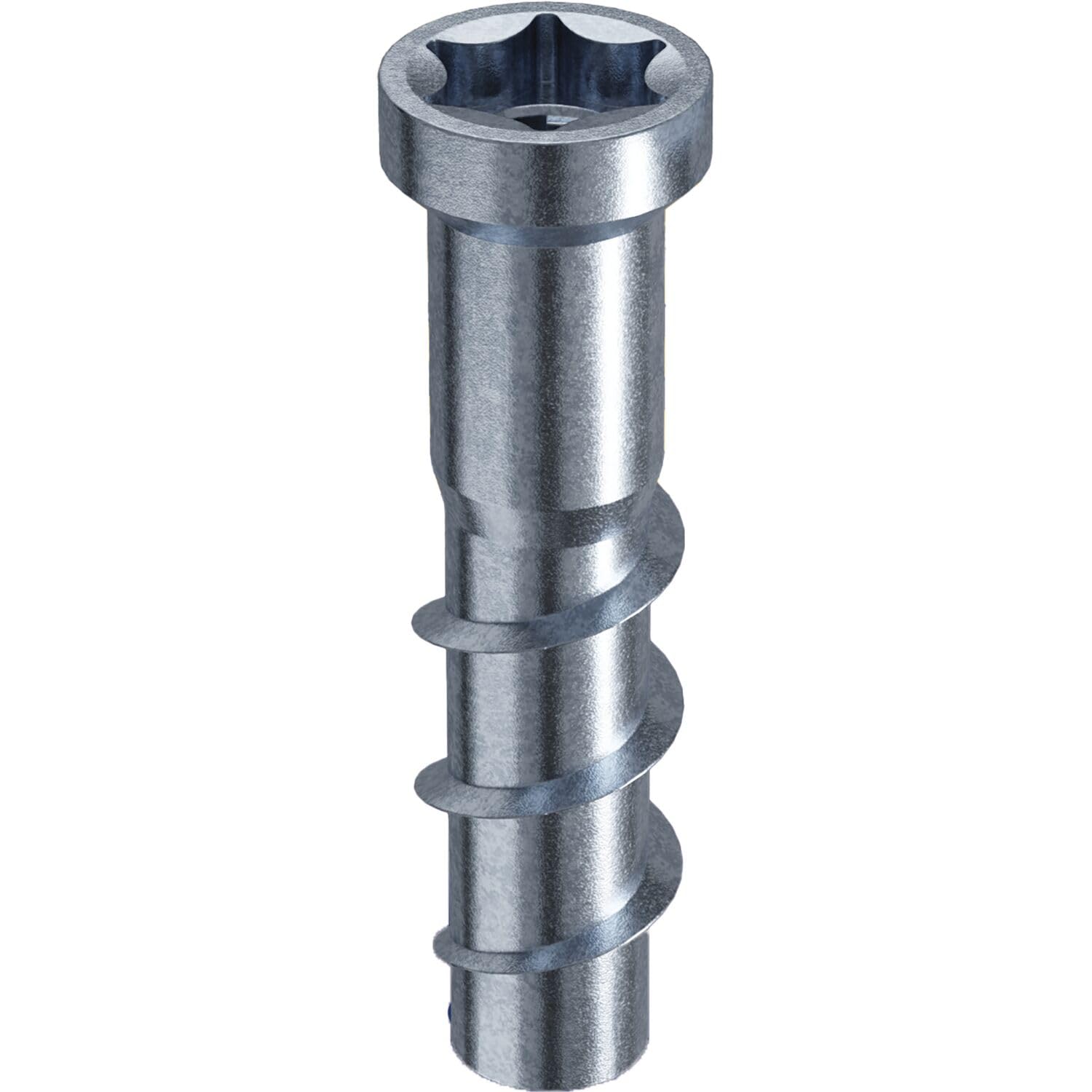 Rampa Socket Type TSM M6x40 for Concrete and Masonry - Screw-in Sleeves with Hexagonal Socket Drive TX50, ETA-23/0542, Galvanised Steel - Pack of 10
