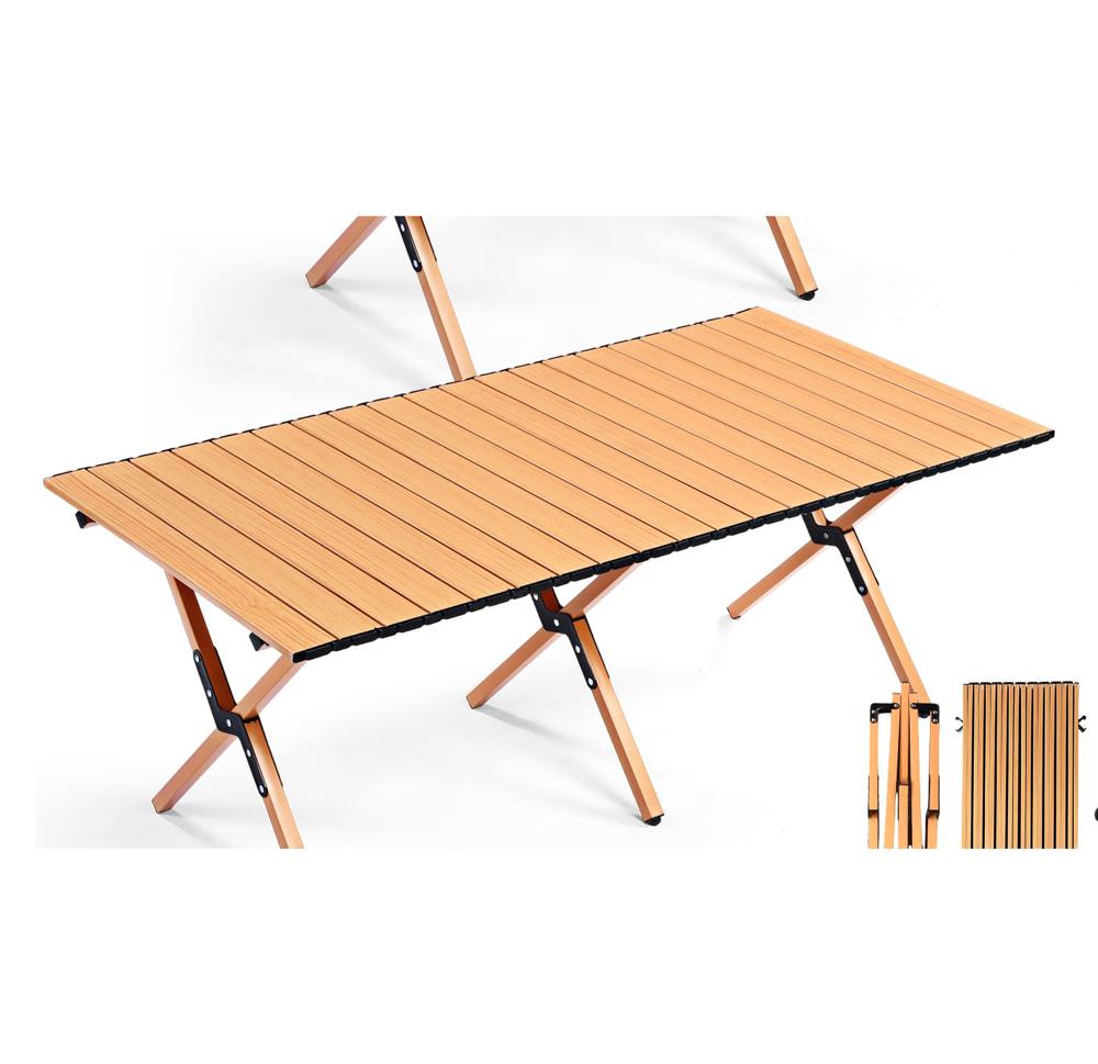 Amazon.com: Suzile 4FT Folding Camping Table, Roll Up Portable
