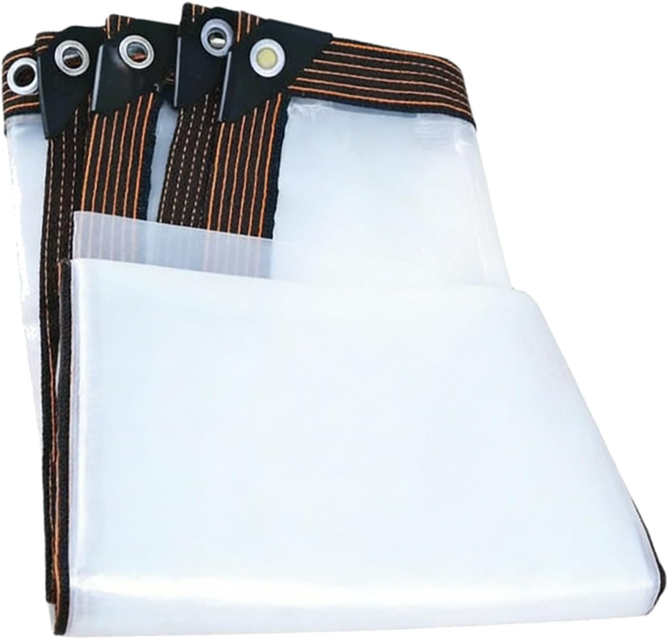 Clear Waterproof Tarps, Poly Tarpaulin, Thickened Tear Resistant, for Patio Enclosure, Camping, Outdoor Tent Cover(16x26 ft(5x8m))