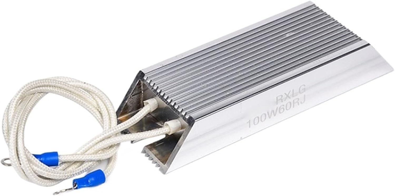 1pc Braking Resistor Aluminum Frequency Converter Shell Resistor Resistance 1000W 5/10/20/30/40/50/100/150/200ohm(5R,485 x 50 x 107mm)