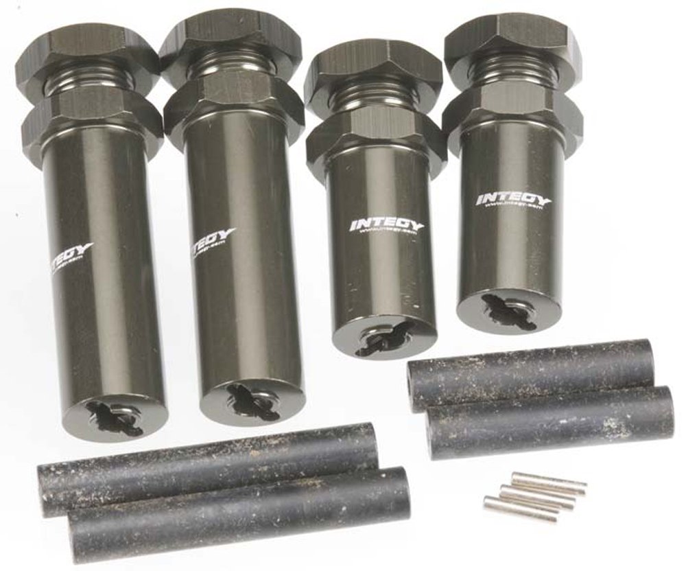 Integy RC Upgrades for Traxxas 2WD, Extended Wheel Hub 17mm Hex for Traxxas 1/10 Stampede 2WD, Rustler 2WD, Bandit