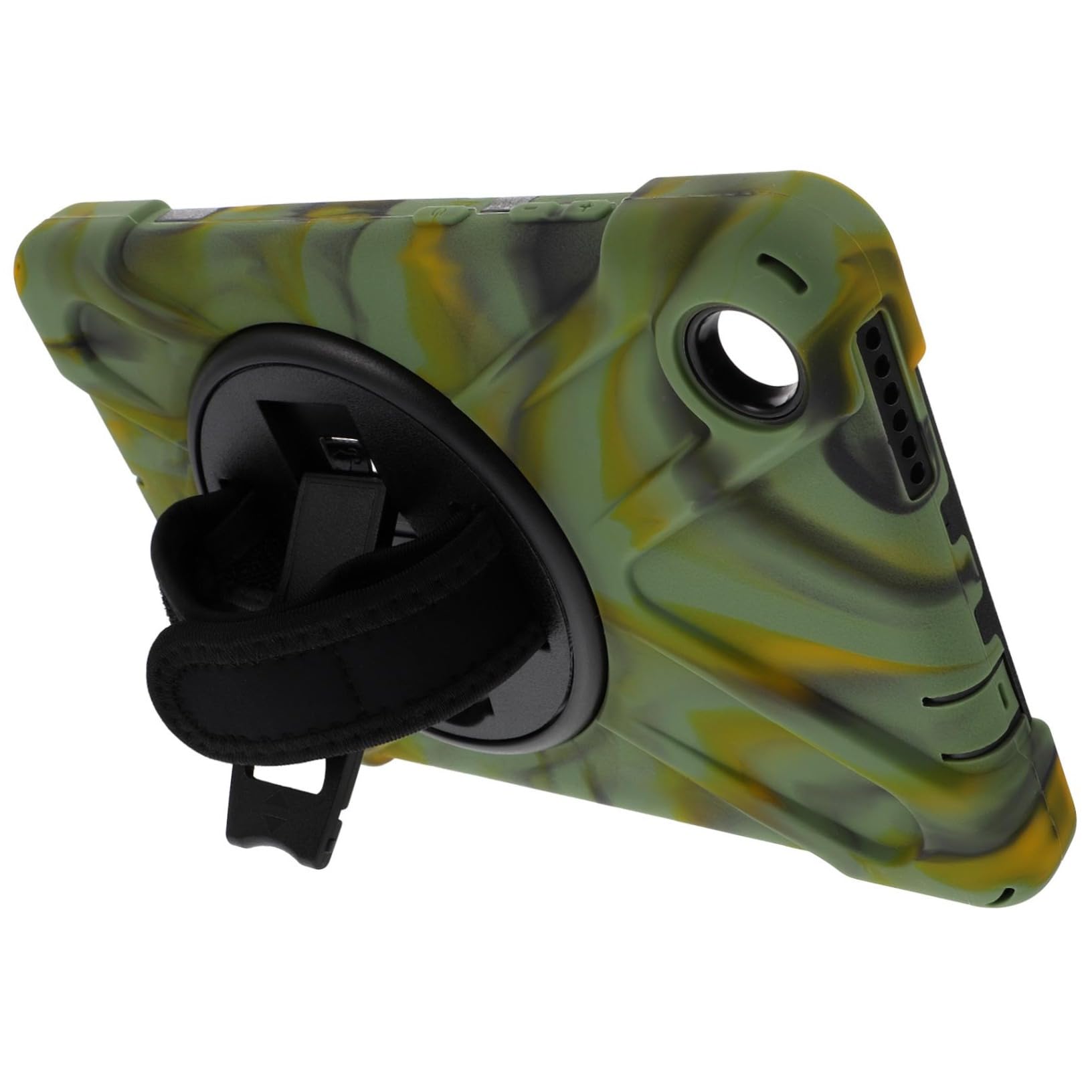 Funda Protectora para Tablet Tab M8 8 Soporte Giratorio 360°, Silicona Resistente, Diseño Camuflaje, Estuche para Transporte Escolar y Diario