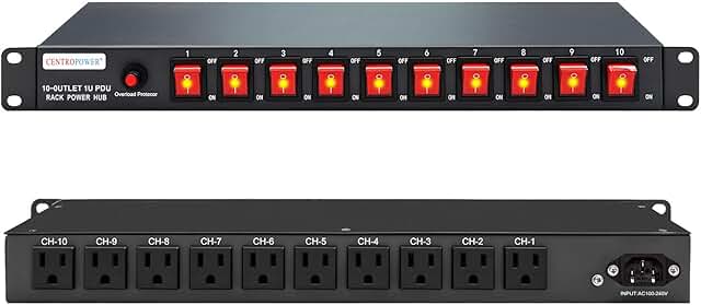 CENTROPOWER 1U PDU Horizontal